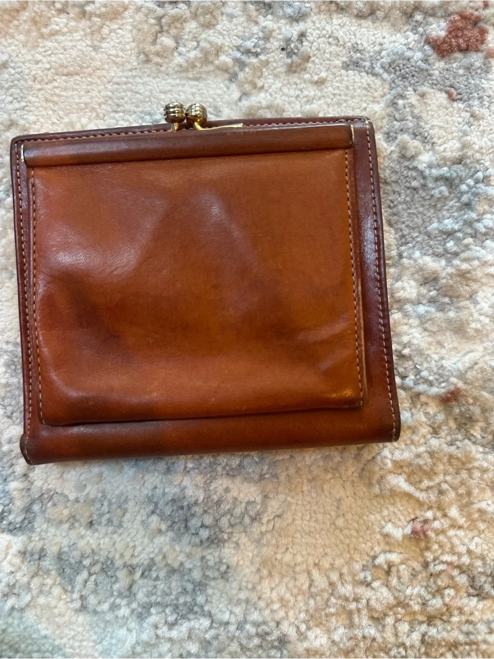 Vintage Dooney & Bourke Black and Brown Pebbled Leather Portfolio